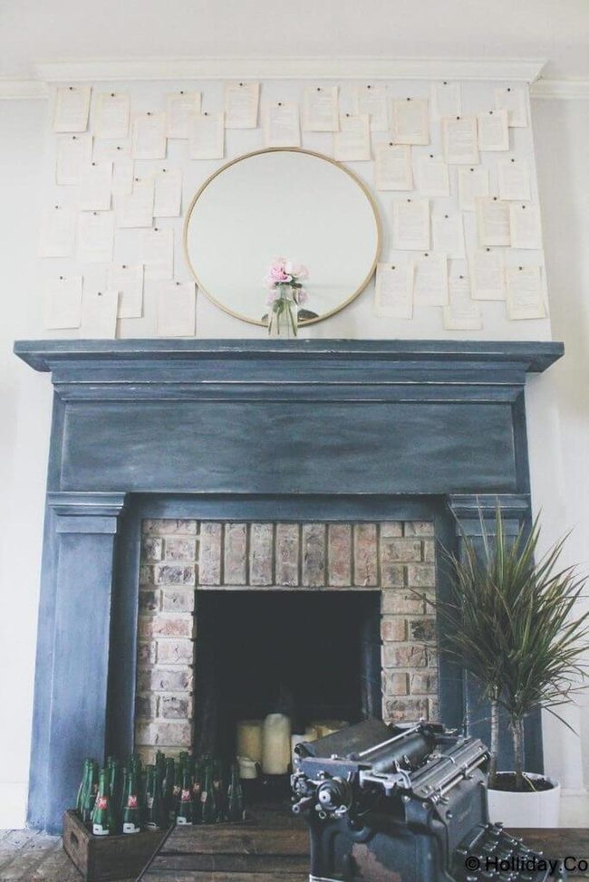 Black Fireplace Writer'S Studio