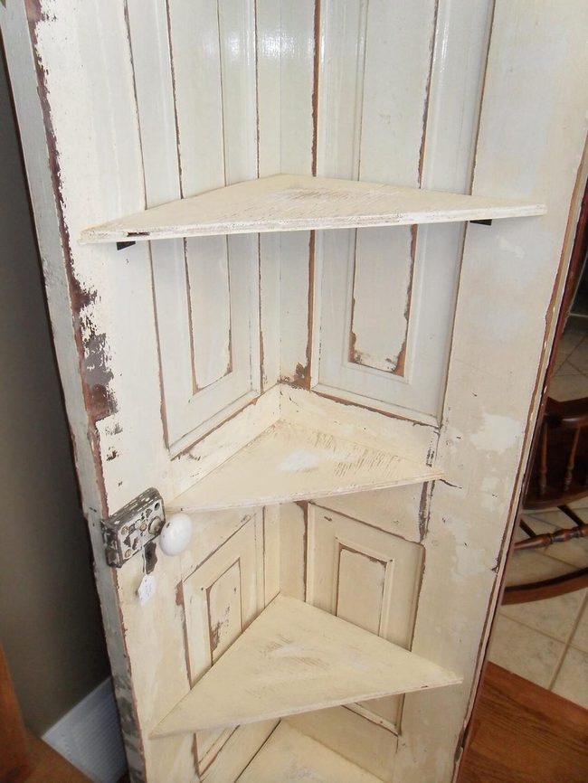 Weathered Doors, Vintage Shelving