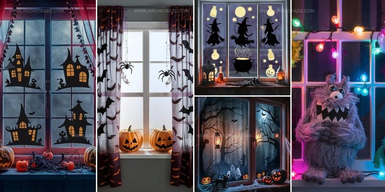 7282505 Halloween Windows Decoration Ideas