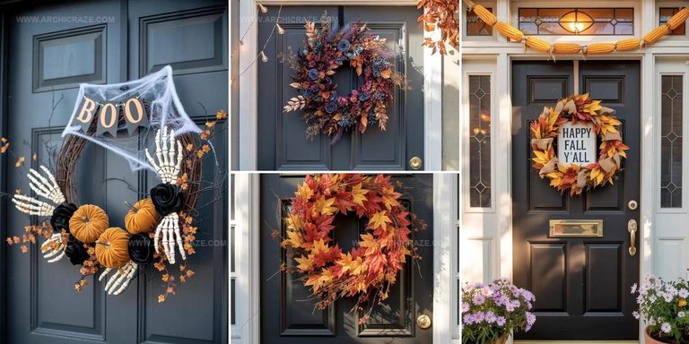9781658 Fall Wreath for Front Door