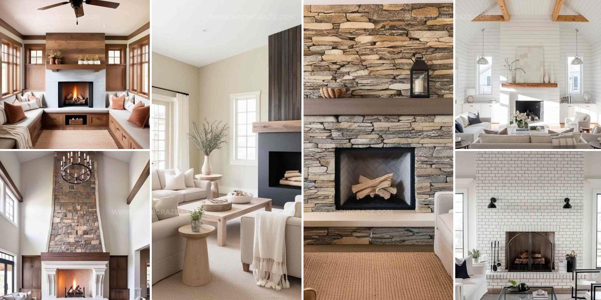 2146047 Modern Farmhouse Living Room With Fireplace