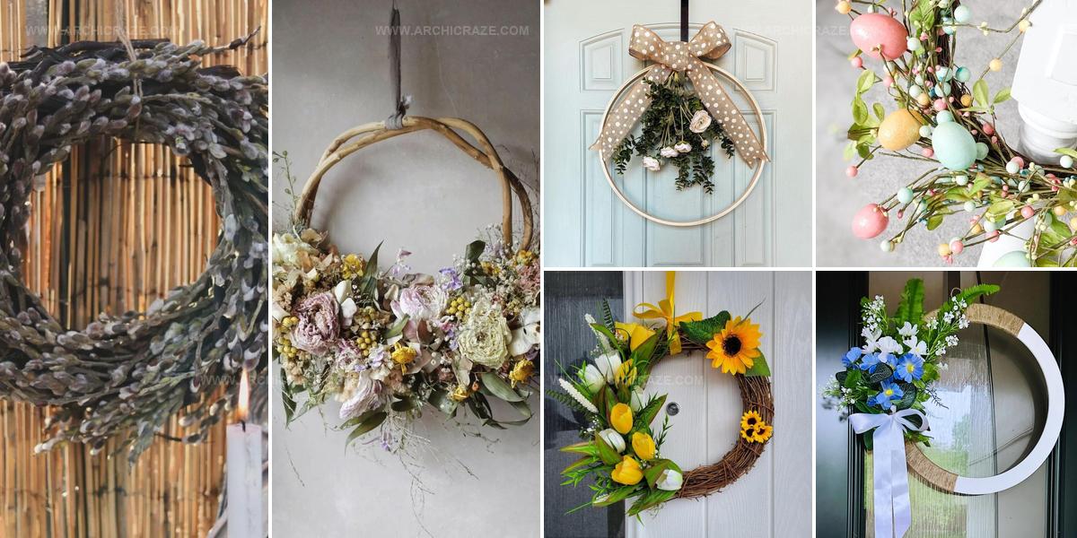 7055816 Floral Spring Wreath Ideas
