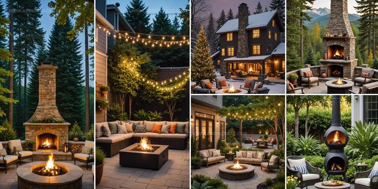 2681324 Super Cozy Outdoor Fireplaces For Backyard