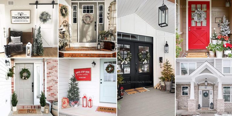 9049458 Winter Door Decoration Ideas