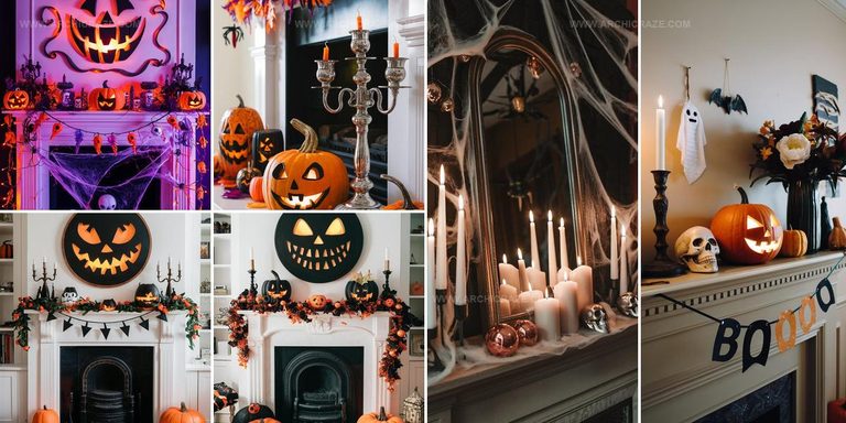 8823040 Tropical Halloween Mantle Decor Ideas