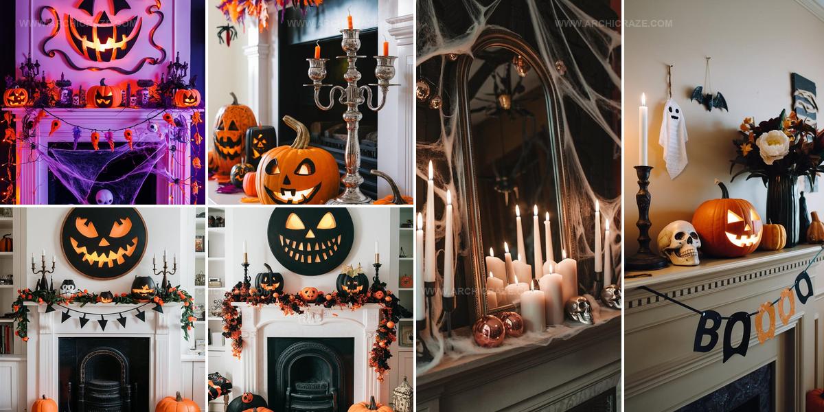 8823040 Tropical Halloween Mantle Decor Ideas