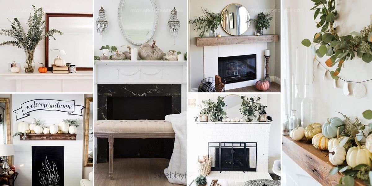 3669013 Modern Fall Mantel Decor Ideas