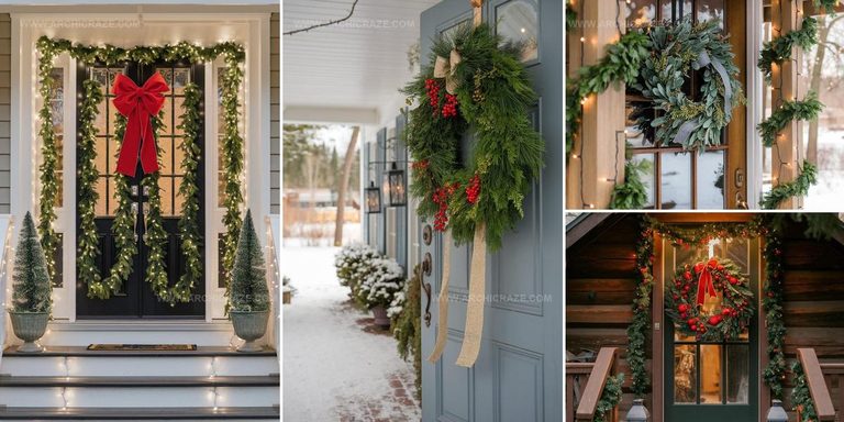 1144174 Front Door Christmas Decor Ideas