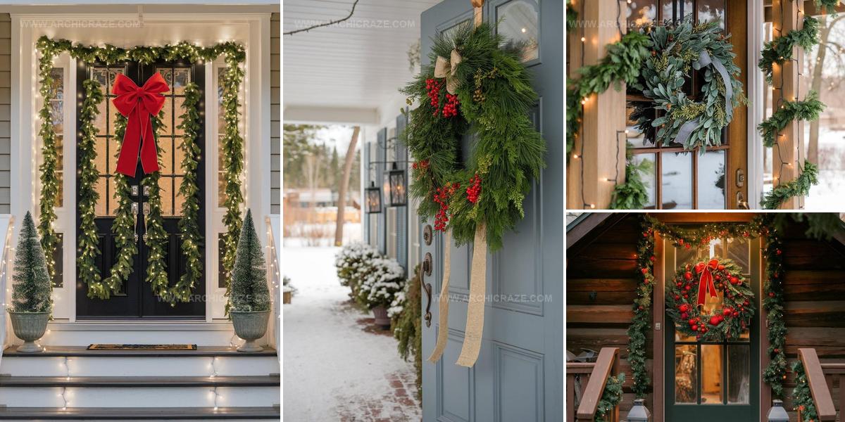 1144174 Front Door Christmas Decor Ideas