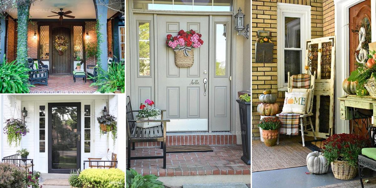 9812498 Front Door Decor Ideas With Plants
