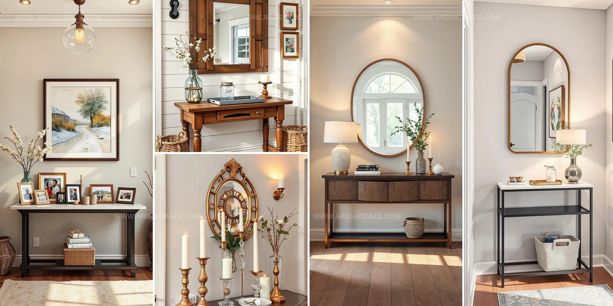 2156689 Romantic Entryway Table Decor Ideas
