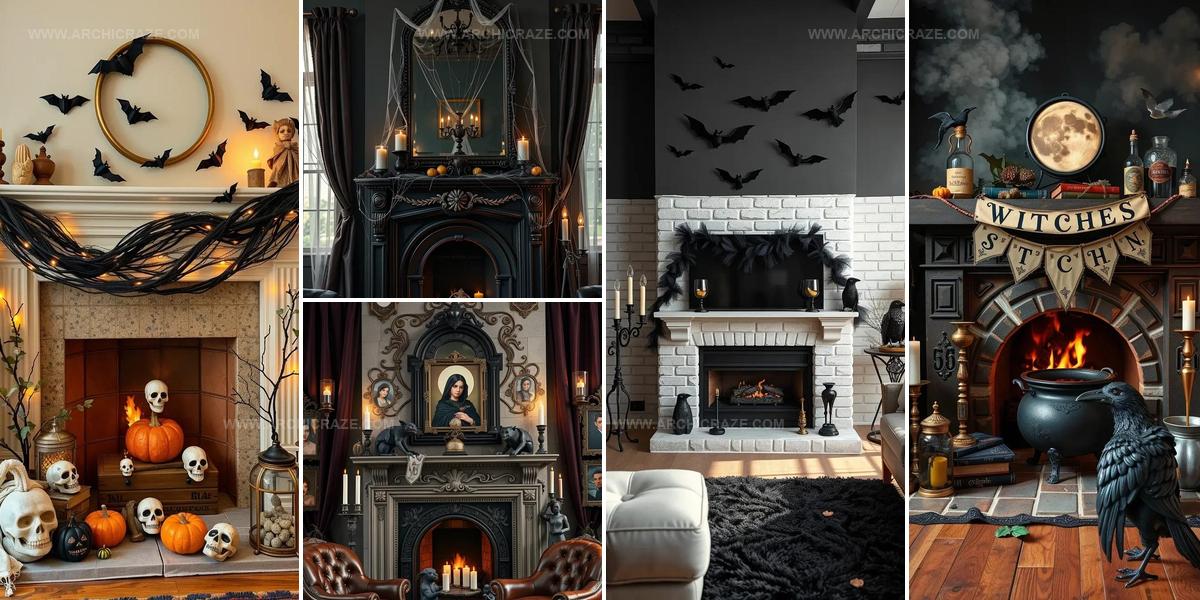 8489465 Halloween Fireplace Decor Ideas
