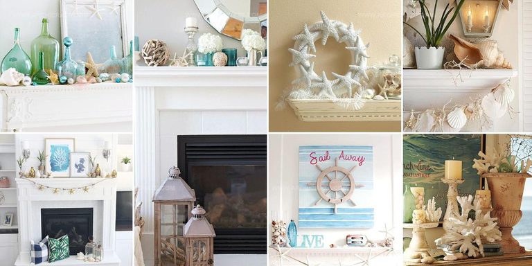 8419133 Beach Inspired Mantel Ideas