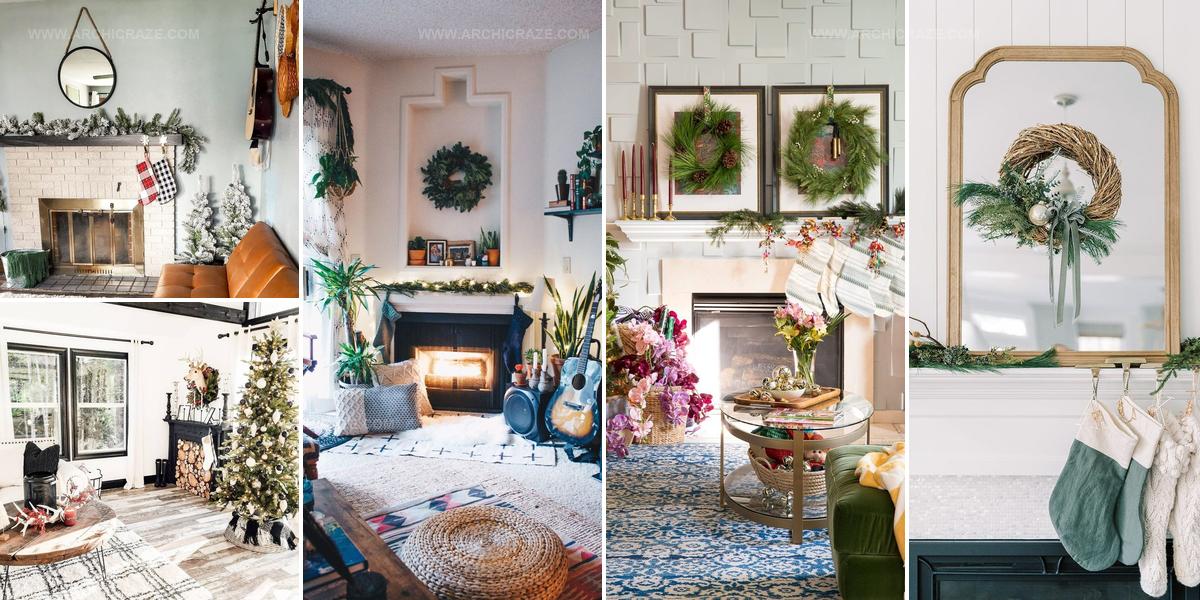 7166294 Festive Christmas Mantel Ideas