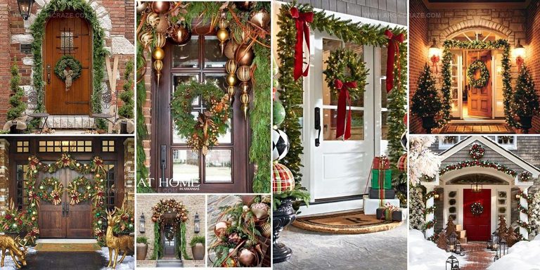 1145843 Christmas Front Door Decoration Styles