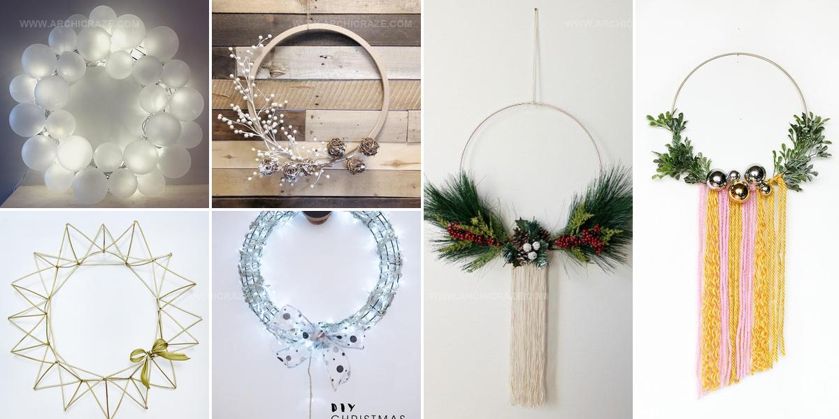 9964662 DIY Modern Christmas Wreath Ideas