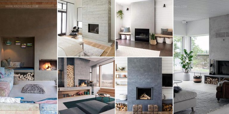 4044371 Concrete Fireplace Design Ideas