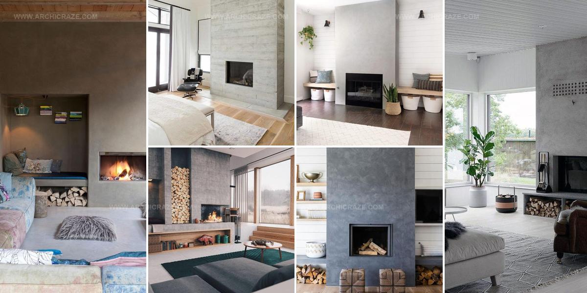 4044371 Concrete Fireplace Design Ideas