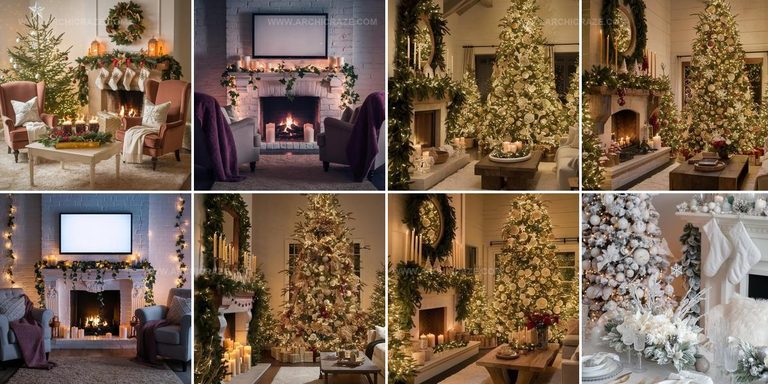 4910838 Fireside Winter Mantle Decor Ideas