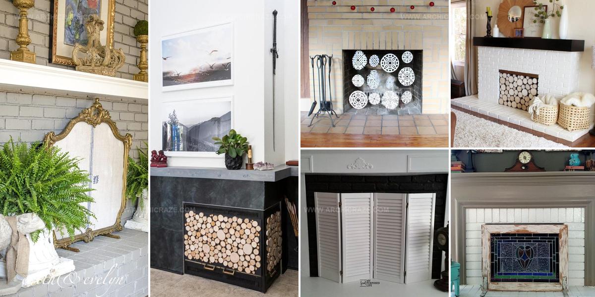 5506934 DIY Fireplace Screen Ideas
