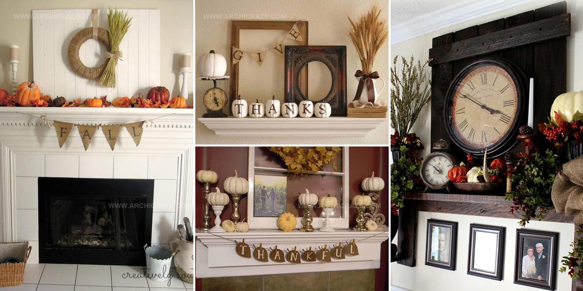 7181351 Fall Living Room Mantle Ideas