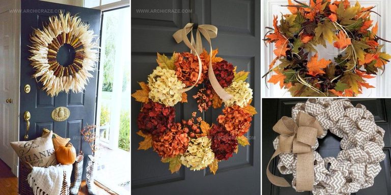 1688693 Fall Front Door Wreath Inspiration