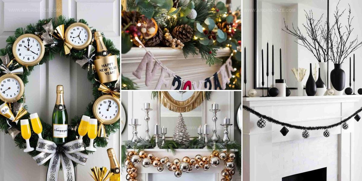 9948656 Welcoming Best New Year Mantel Decor Ideas