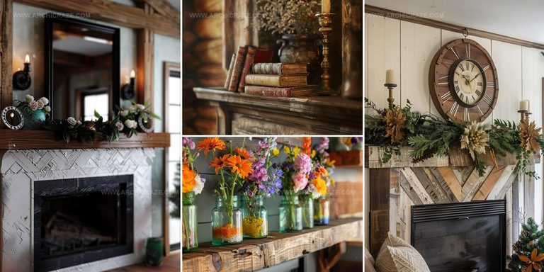 7080828 Breathtaking Farmhouse Mantel Decoration Ideas