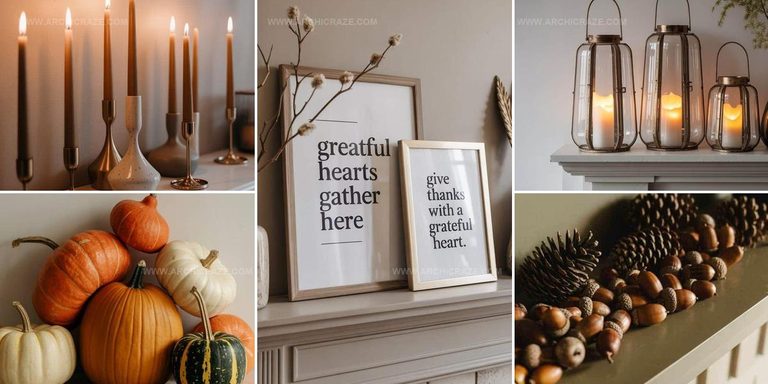 9648132 Beautiful Thanksgiving Mantle Decor Ideas