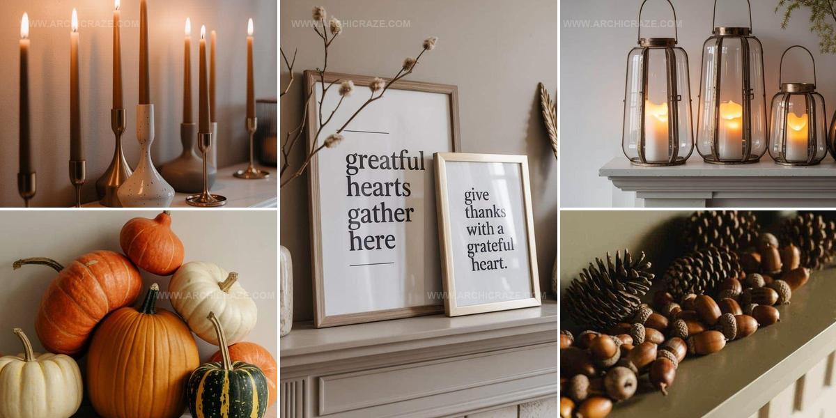 9648132 Beautiful Thanksgiving Mantle Decor Ideas