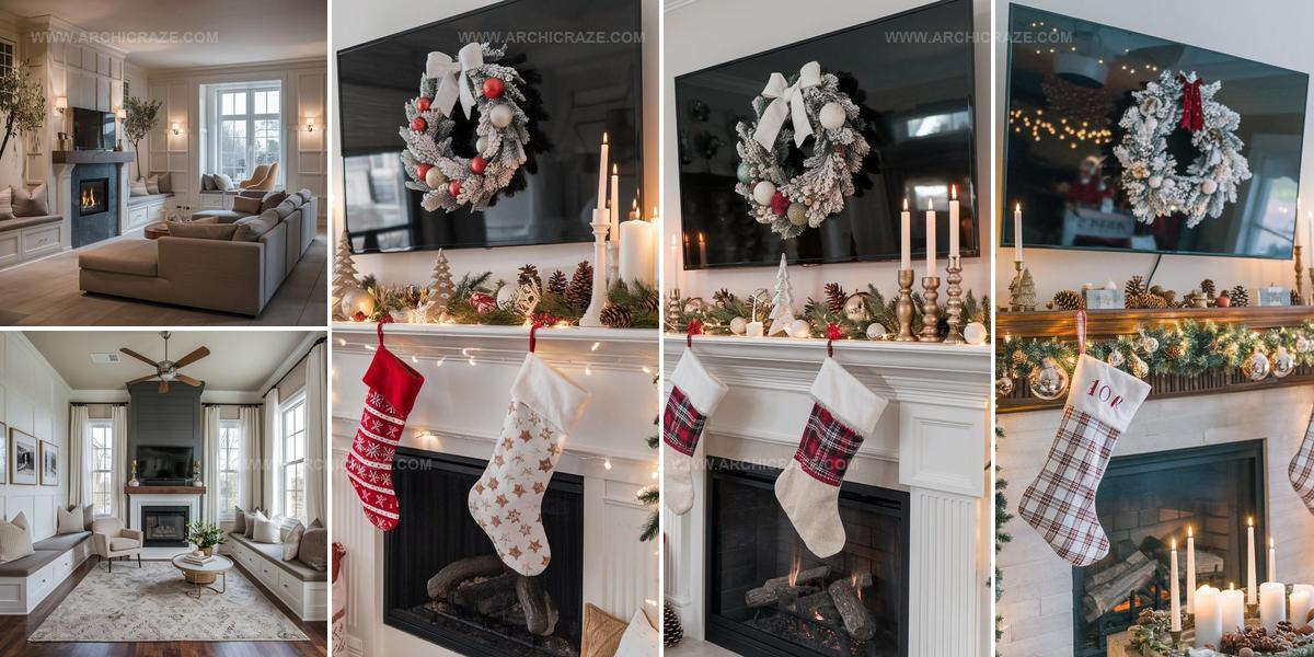 5420680 Fireplace Mantle Decor with TV Ideas