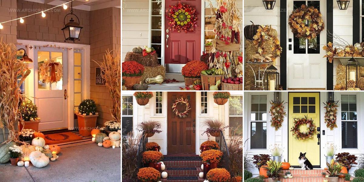 9844084 Thanksgiving Front Door Decor Ideas