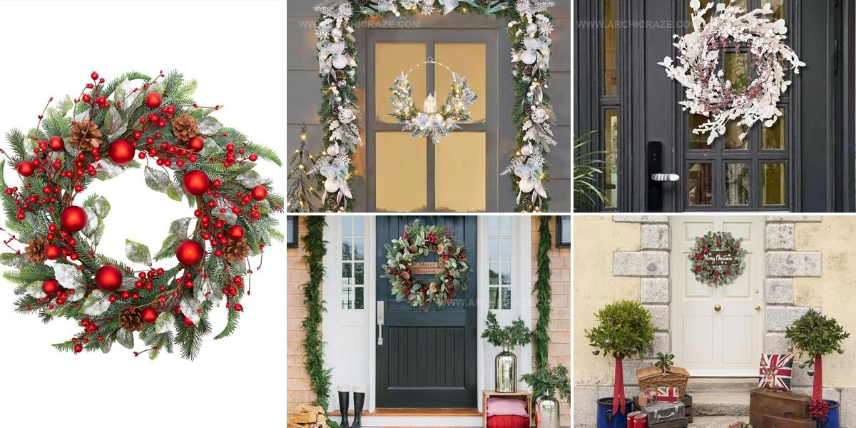 3952515 Winter Front Door Wreath Ideas