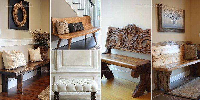 7051410 Stylish Bench Designs For Entryway
