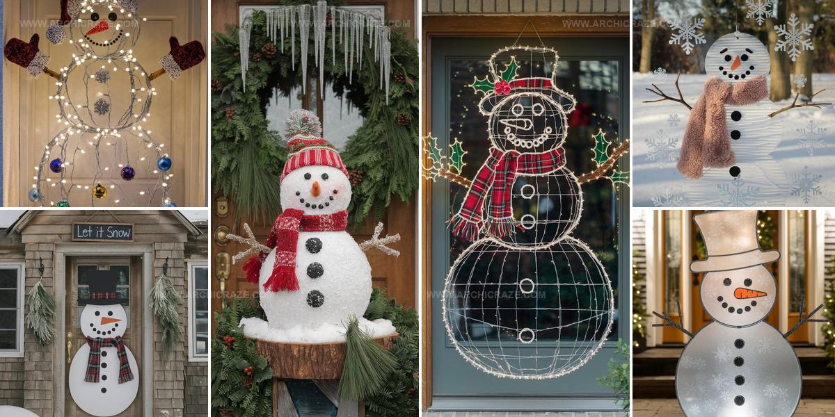 8141914 Snowman Door Decoration Ideas