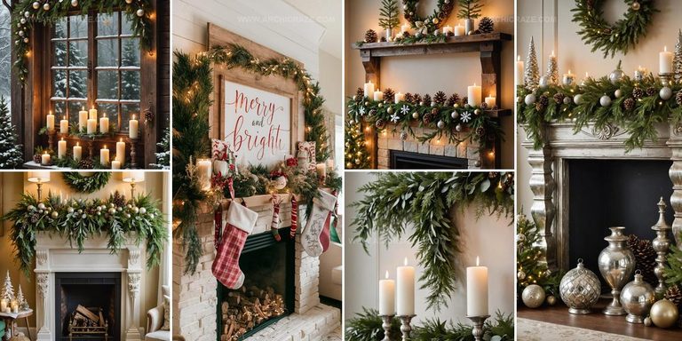 7169269 Inviting Christmas Mantel Decor Ideas