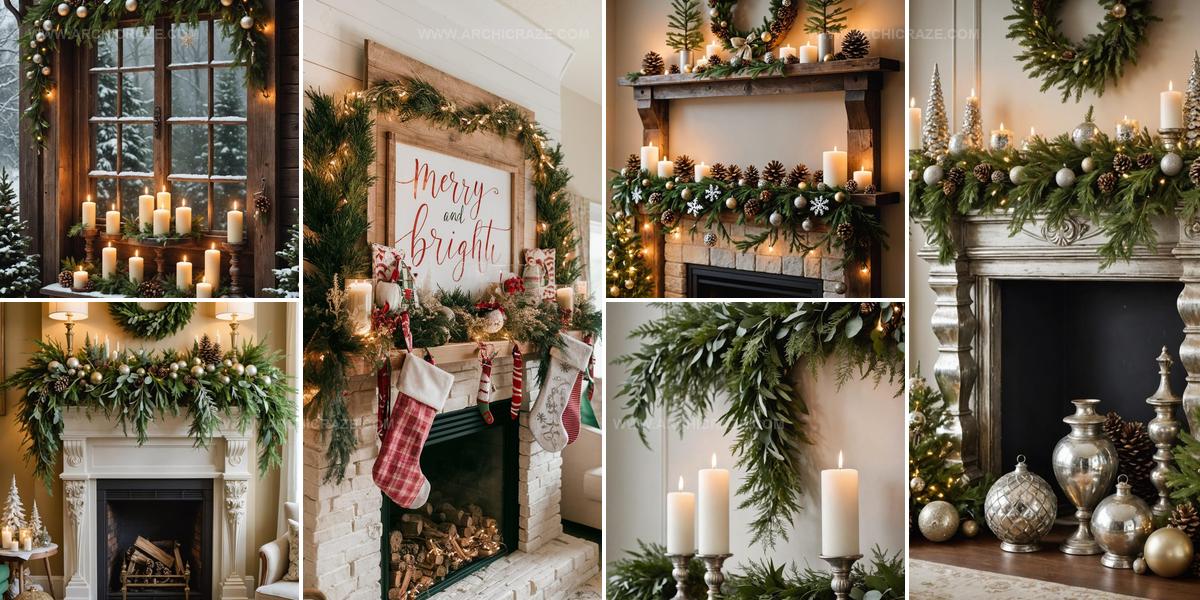 7169269 Inviting Christmas Mantel Decor Ideas