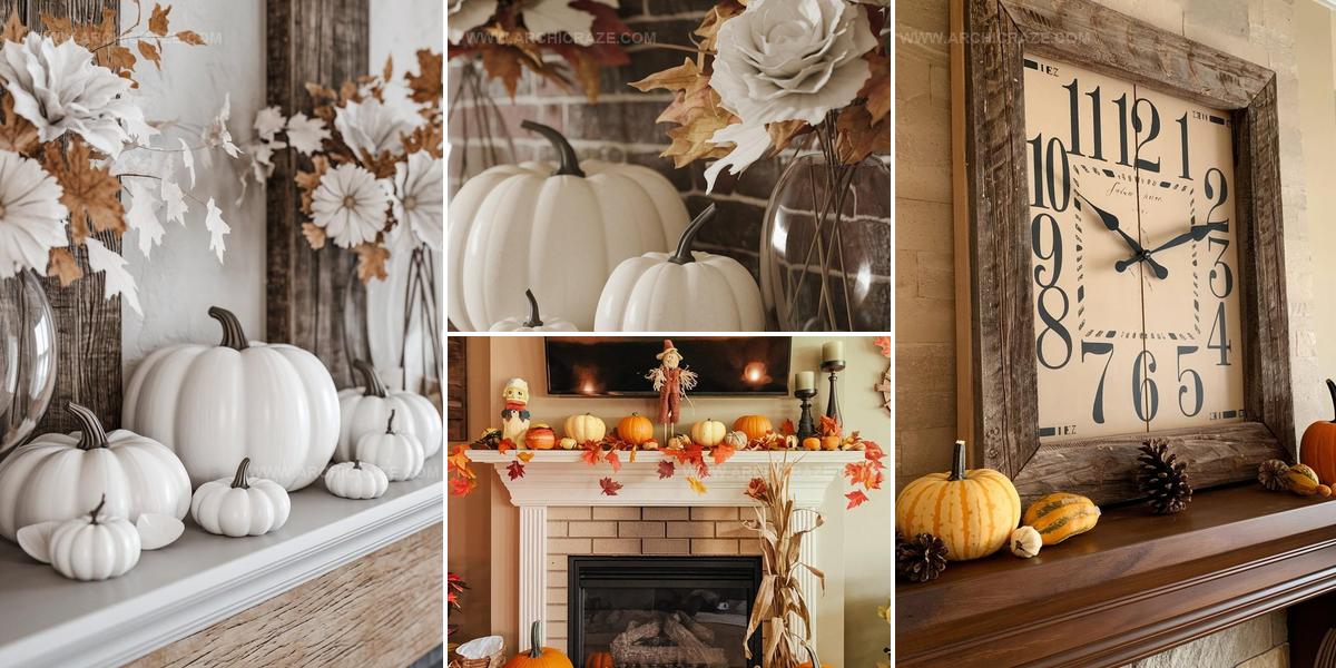 9733466 Finished Fall Mantle Decor Ideas