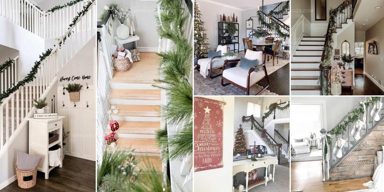2311304 Christmas Stair Garland Ideas