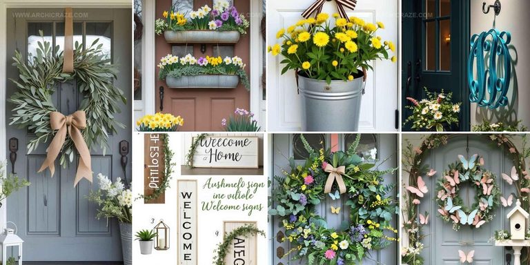 4128740 Beautiful Spring Door Decoration Ideas
