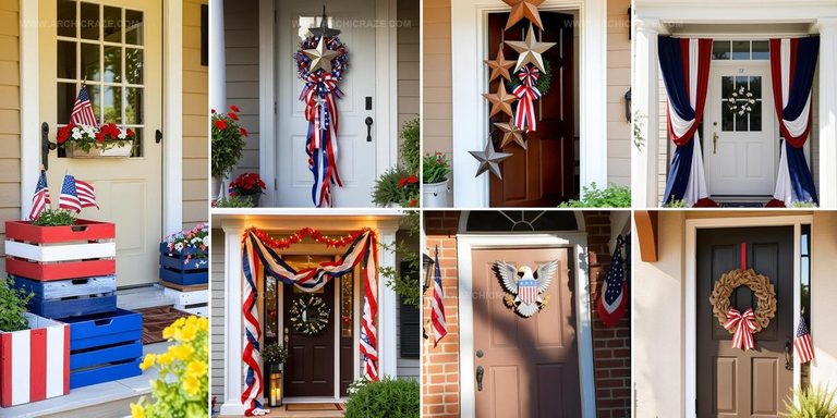 3013409 4th of July Front Door Decorations