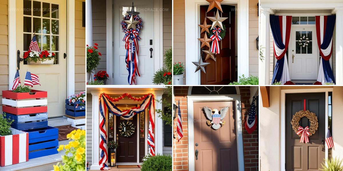 3013409 4th of July Front Door Decorations