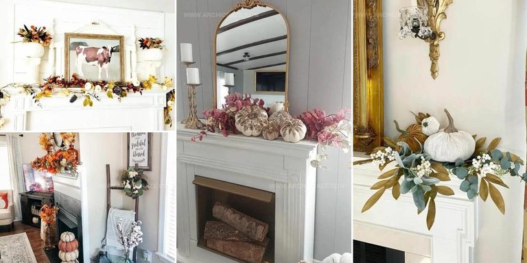 1370420 Cozy Fall Mantel Decor Ideas