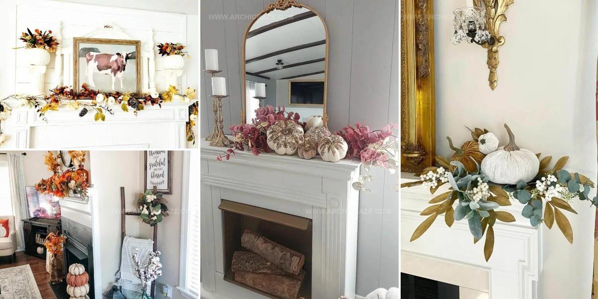 1370420 Cozy Fall Mantel Decor Ideas