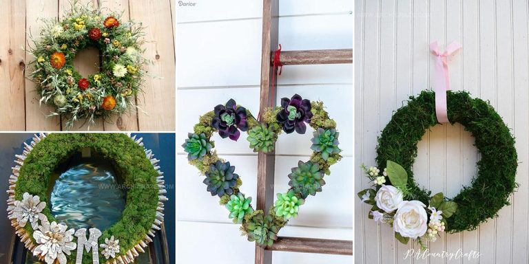 7671848 DIY Moss Wreath Ideas