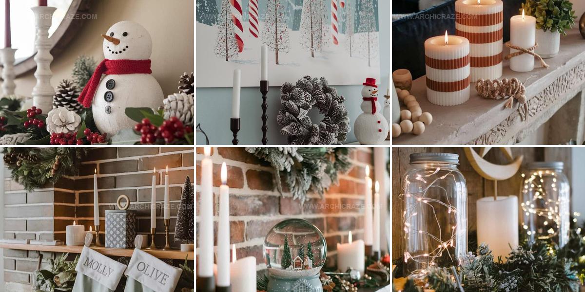 2850377 Modern Christmas Mantle Decorations