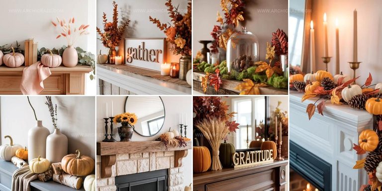1825055 Farmhouse Fall Mantel Decor Ideas