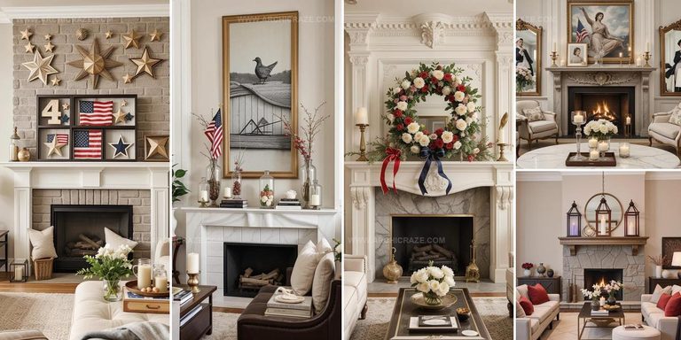 5445078 Mantel Decor Ideas For Independence Day