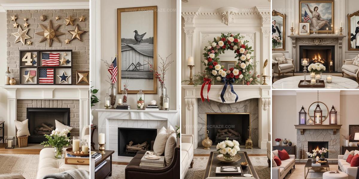 5445078 Mantel Decor Ideas For Independence Day