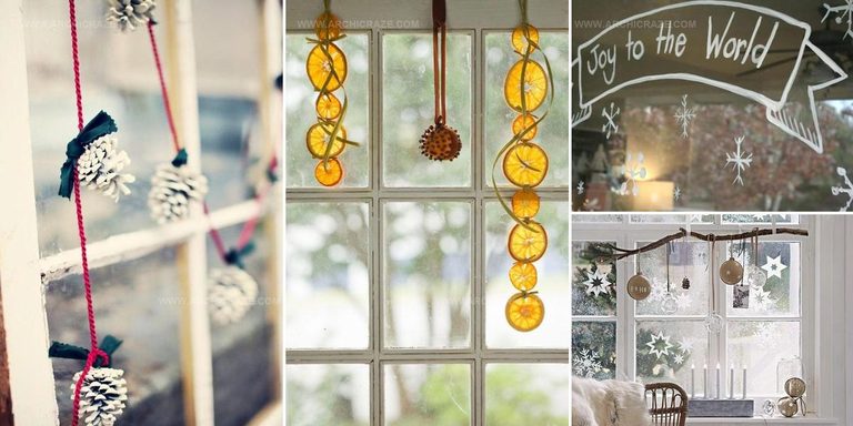 1817513 Christmas Window Decoration Styles